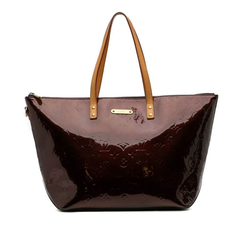 Louis Vuitton Monogram Vernis Bellevue GM Purple Leather Good condition - Front View