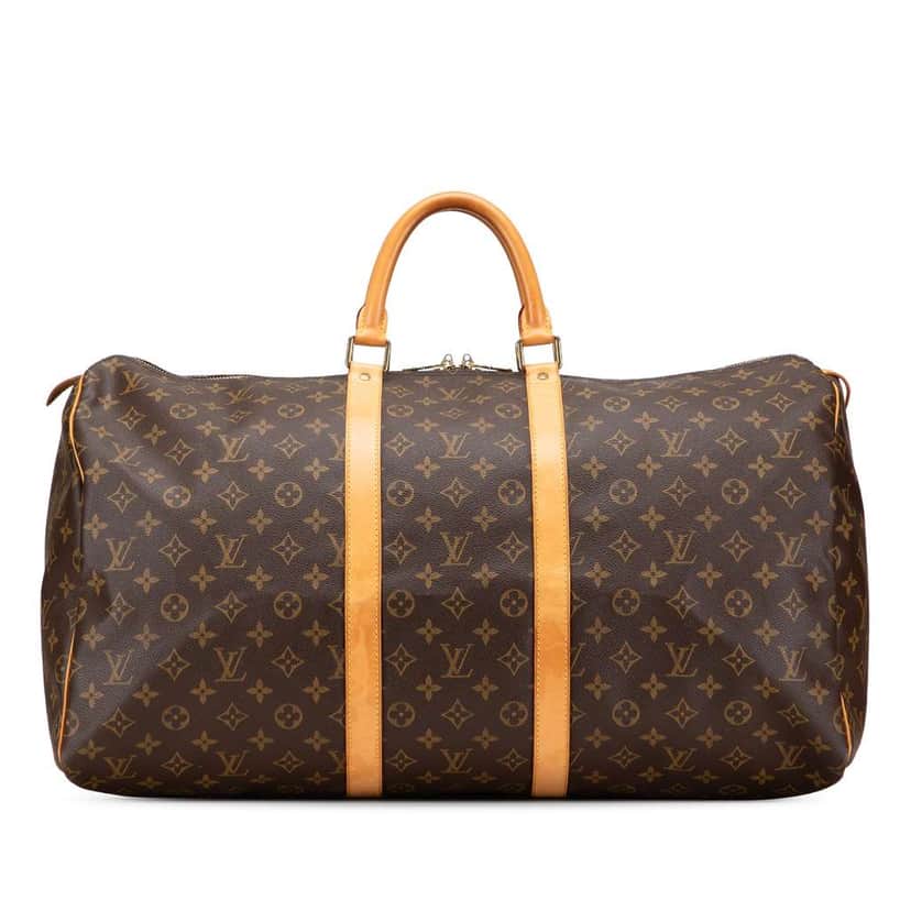 Louis Vuitton Monogram Keepall 55 Brown Good condition - Front View