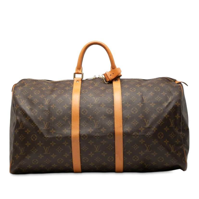 Louis Vuitton Monogram Keepall 55 Brown Good condition - Front View