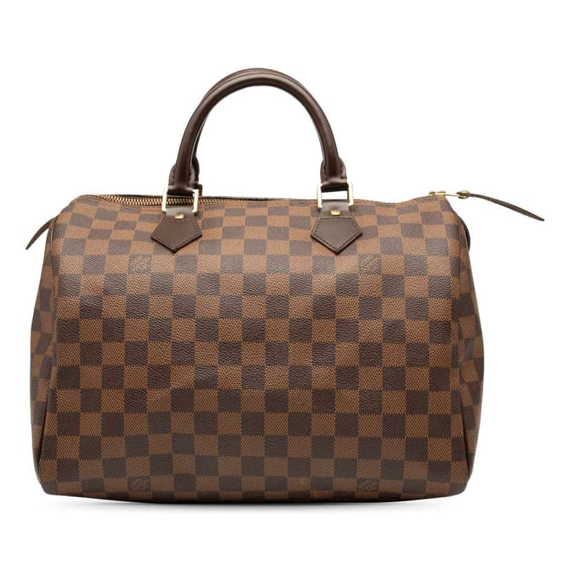 Louis Vuitton Damier Ebene Speedy 30 Brown Good condition - Front View