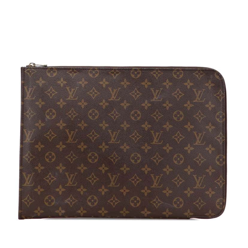 Louis Vuitton Monogram Poche Documents Portfolio Brown Good condition - Front View