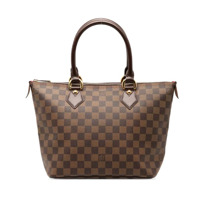 Louis Vuitton Damier Ebene Saleya PM Brown Good condition - Front View