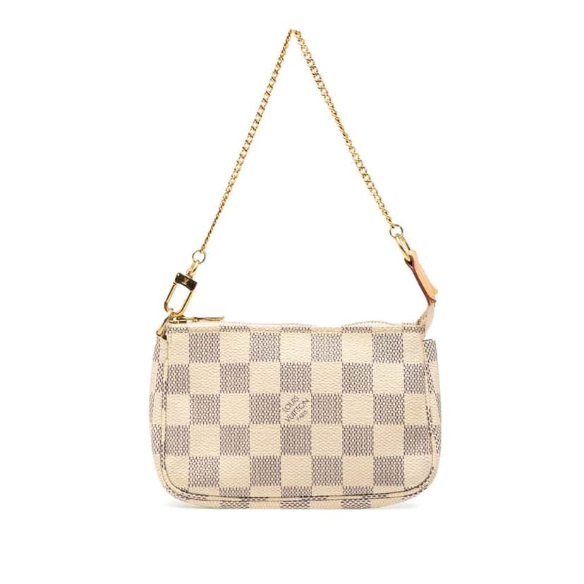 Louis Vuitton Damier Azur Mini Pochette Accessoires White Good condition - Front View