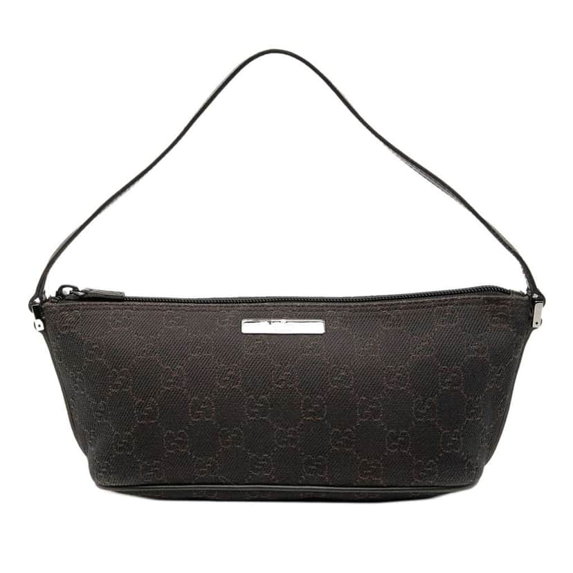 Gucci GG Denim Boat Brown Denim Good condition - Front View