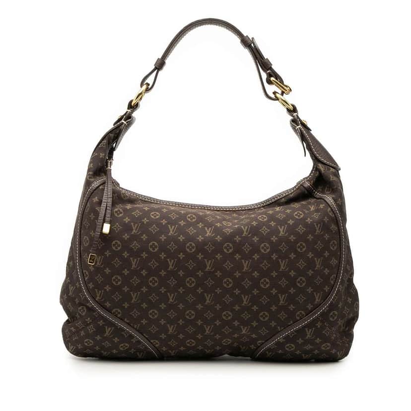 Louis Vuitton Monogram Mini Lin Manon MM Brown Canvas Good condition - Front View