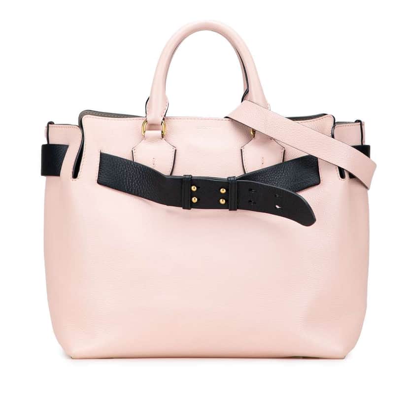 Burberry Medium Bicolor Leather Marais Belt Bag Pink Leather Very good condition - Front View
