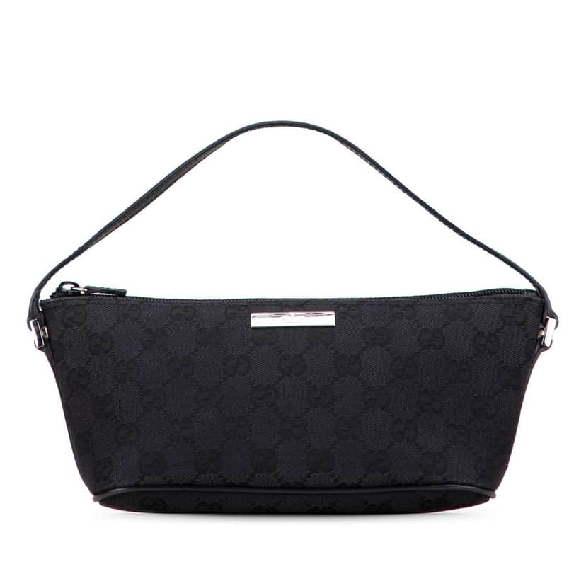 Gucci GG Canvas Boat Blue Canvas Good condition - Front View
