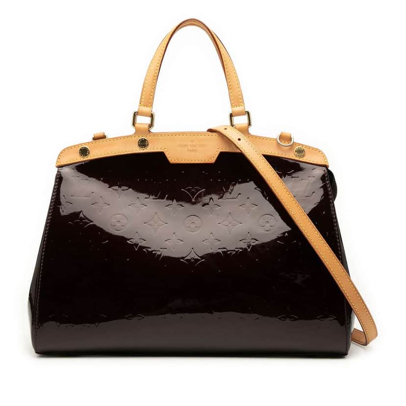 Louis Vuitton Monogram Vernis Brea MM Purple Leather Good condition - Front View