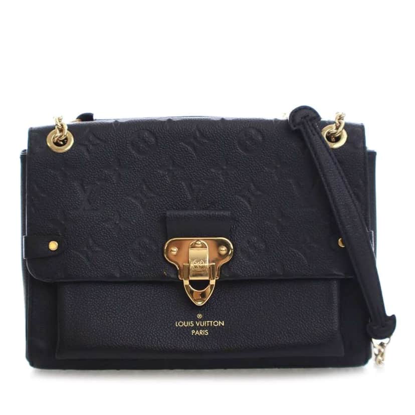 Louis Vuitton Monogram Empreinte Vavin PM Black Leather Good condition - Front View