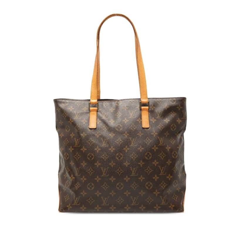 Louis Vuitton Monogram Cabas Mezzo Brown Fair condition - Front View