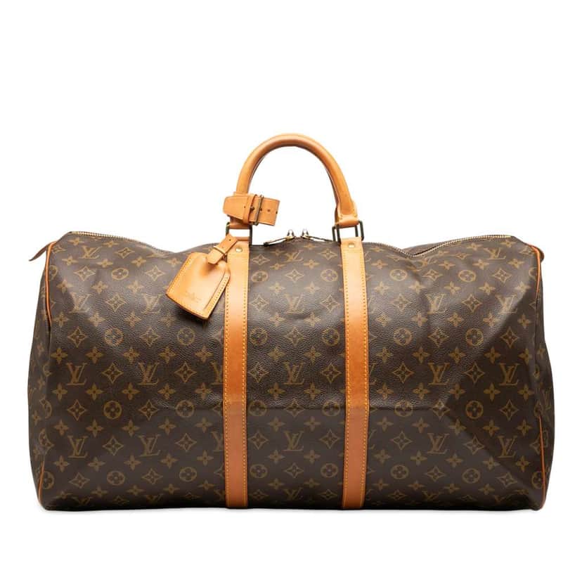 Louis Vuitton Monogram Keepall 55 Brown Good condition - Front View