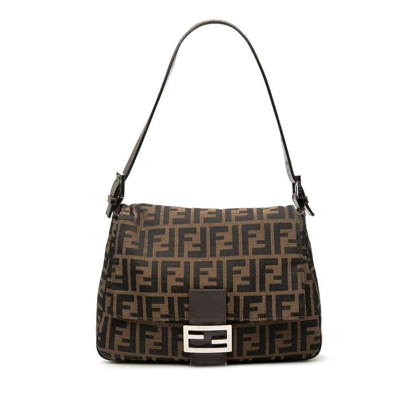 Fendi Zucca Canvas Mamma Forever Brown Canvas Good condition - Front View