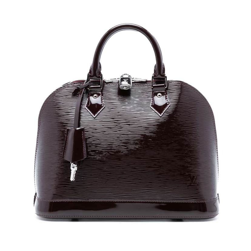 Louis Vuitton Electric Epi Alma PM Purple Leather Good condition - Front View