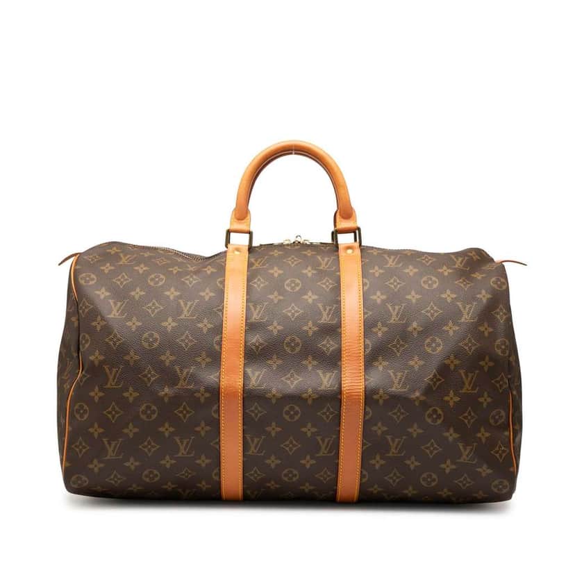 Louis Vuitton Monogram Keepall 50 Brown Good condition - Front View