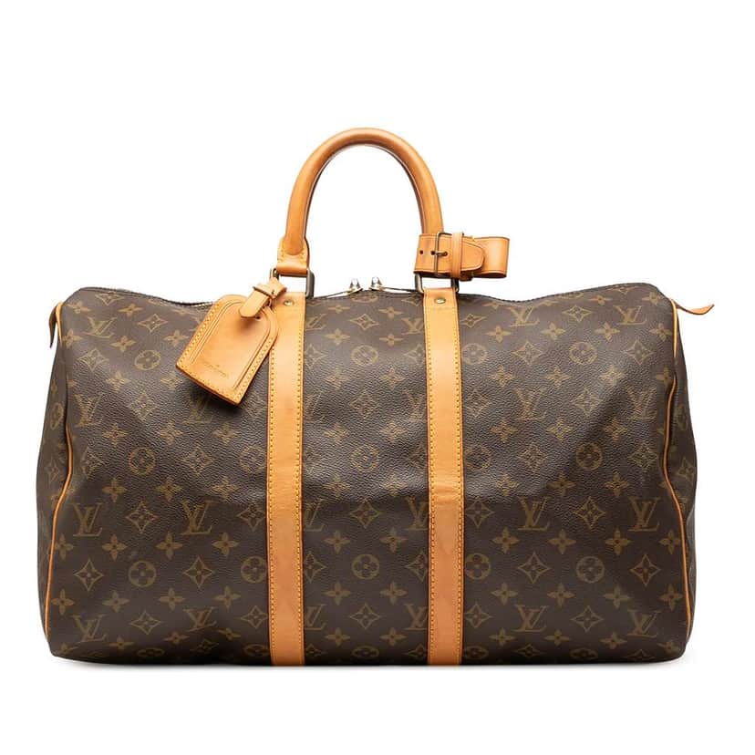 Louis Vuitton Monogram Keepall 45 Brown Good condition - Front View