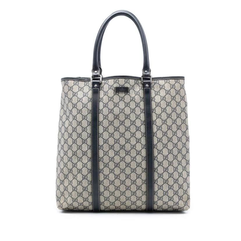 Gucci GG Supreme Joy Vertical Tote Brown Canvas Good condition - Front View