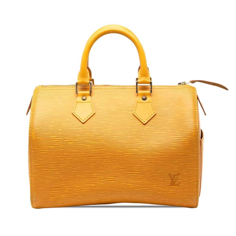 Louis Vuitton Epi Speedy 25 Yellow Leather Good condition - Front View