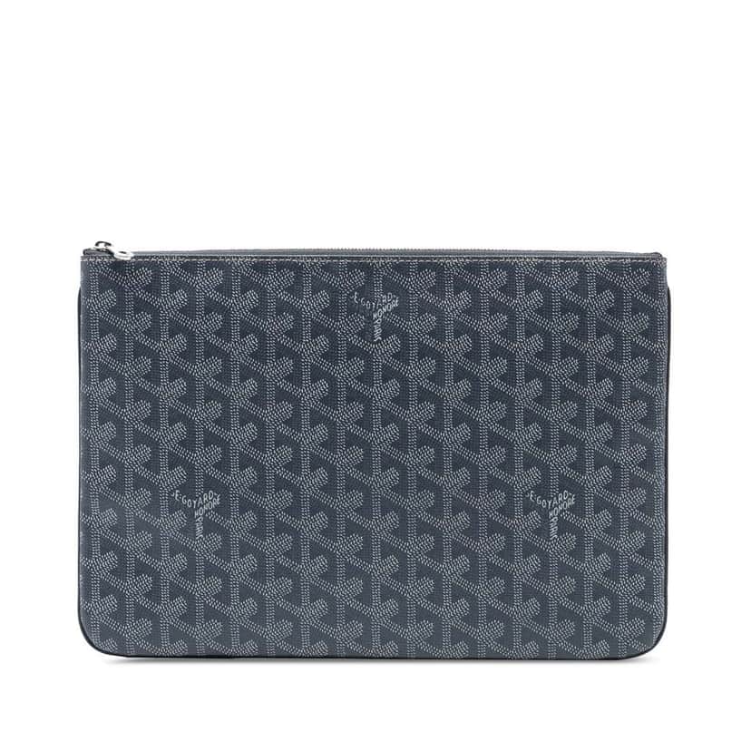 Goyard Goyardine Senat MM Grey Canvas Good condition - Front View