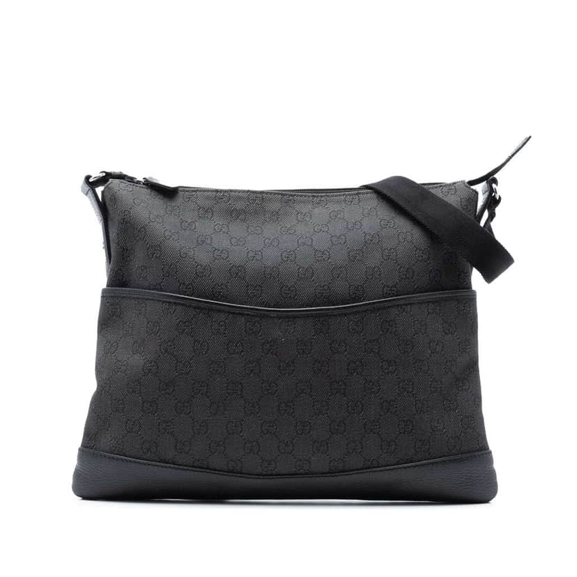 Gucci GG Denim Crossbody Grey Denim Good condition - Front View