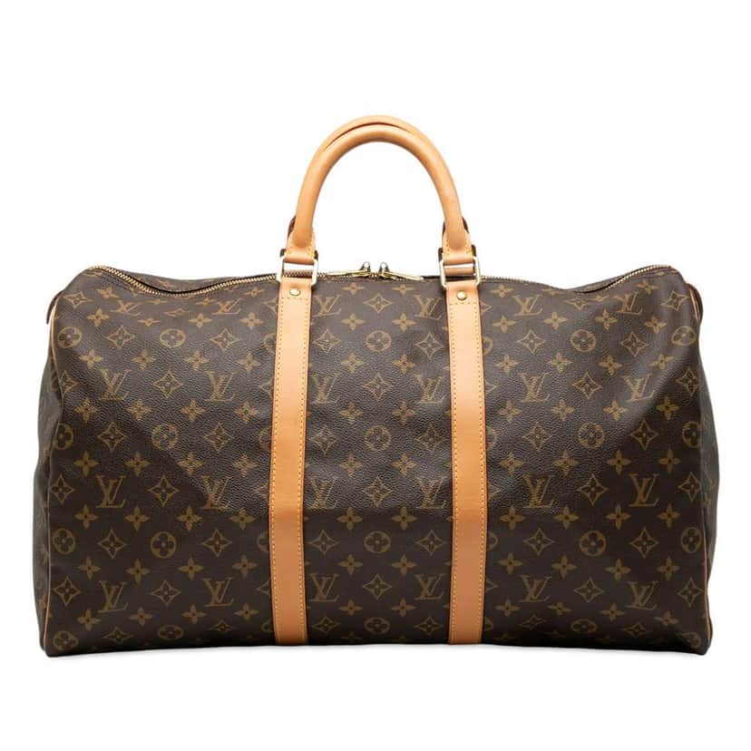 Louis Vuitton Monogram Keepall 50 Brown Good condition - Front View