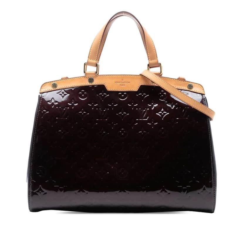 Louis Vuitton Monogram Vernis Brea GM Purple Leather Good condition - Front View