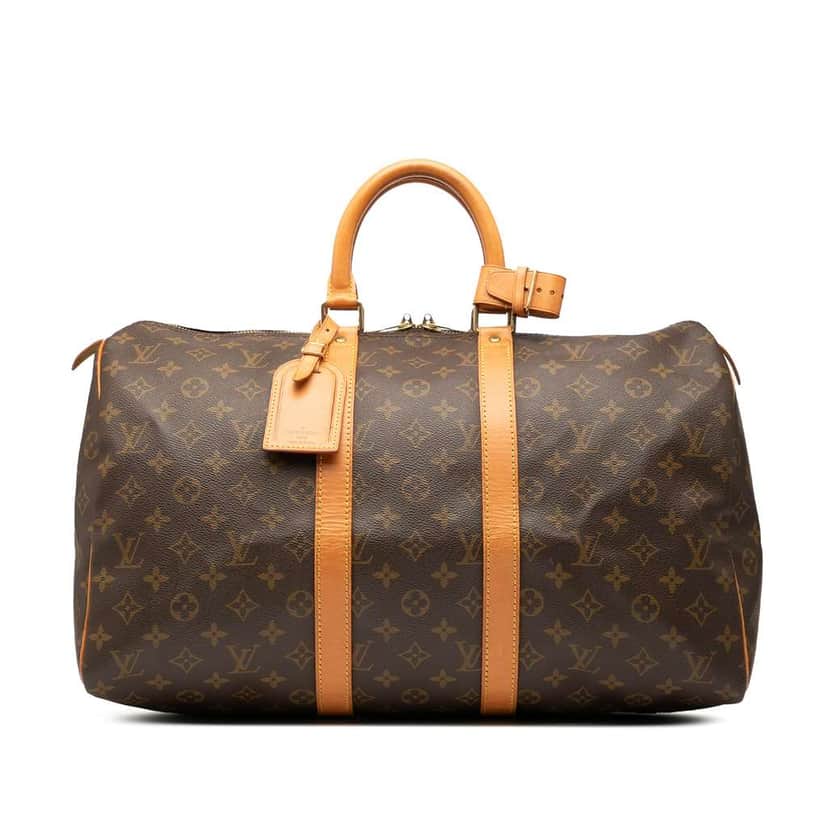 Louis Vuitton Monogram Keepall 45 Brown Good condition - Front View