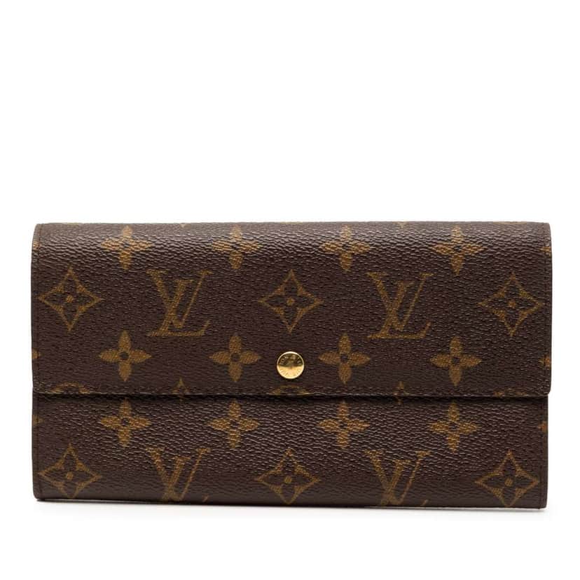 Louis Vuitton Monogram Sarah Long Wallet Brown Good condition - Front View