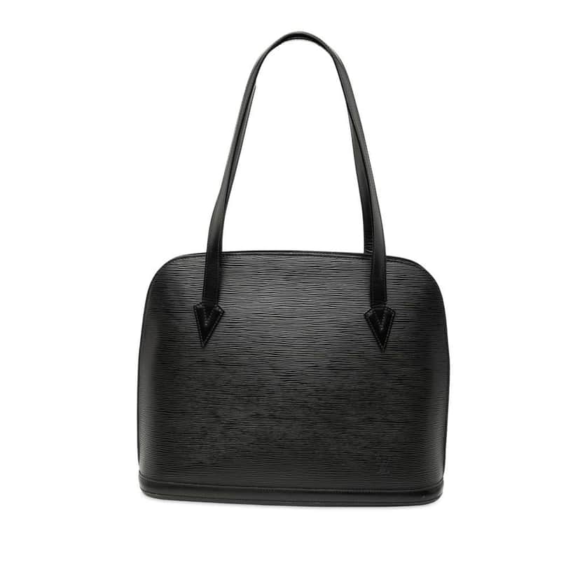 Louis Vuitton Epi Lussac Black Leather Good condition - Front View