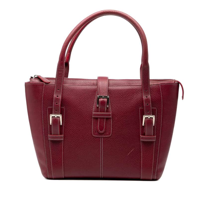 Loewe Leather Senda Handbag Red Leather Very good condition - Front View