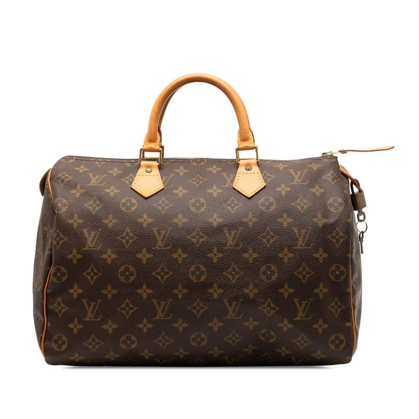 Louis Vuitton Monogram Speedy 35 Brown Good condition - Front View