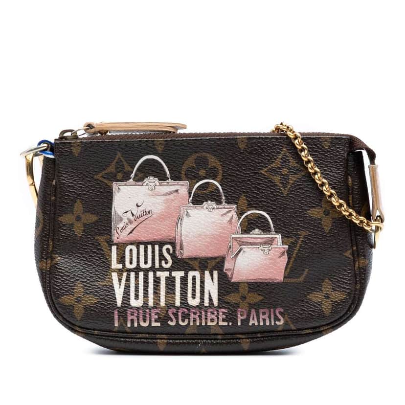 Louis Vuitton Monogram Affiche Mini Pochette Accessoires Brown Good condition - Front View