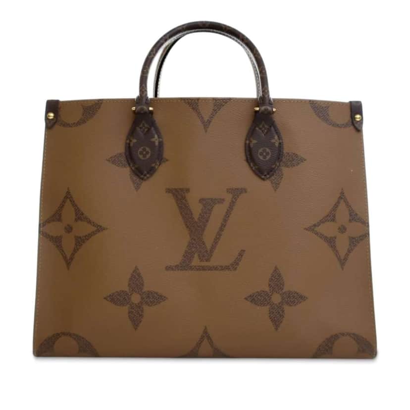 Louis Vuitton Monogram Reverse Giant OnTheGo MM Brown Good condition - Front View