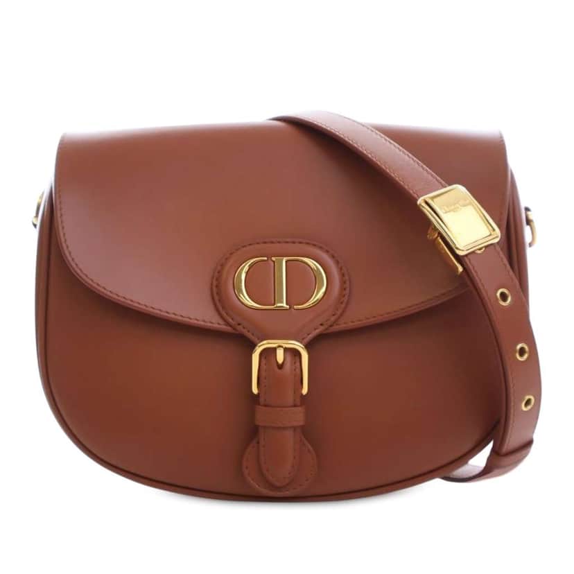 Dior Medium Leather Bobby Crossbody Brown Leather Good condition - Front View