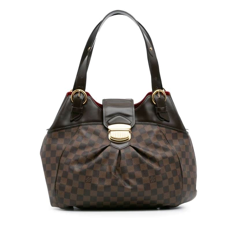 Louis Vuitton Damier Ebene Sistina GM Brown Good condition - Front View