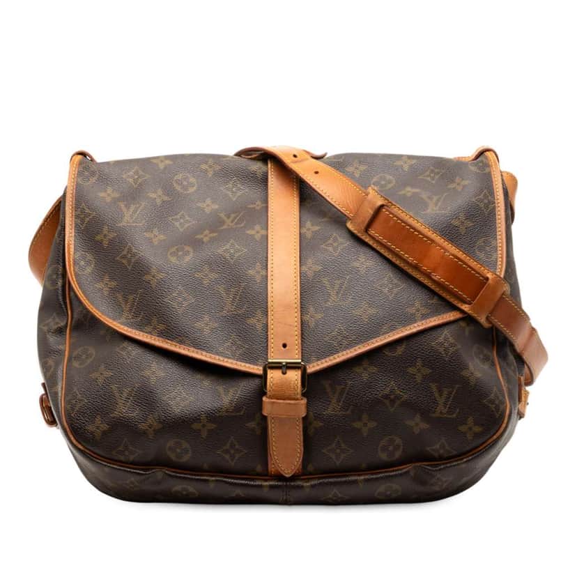 Louis Vuitton Monogram Saumur 35 Brown Good condition - Front View