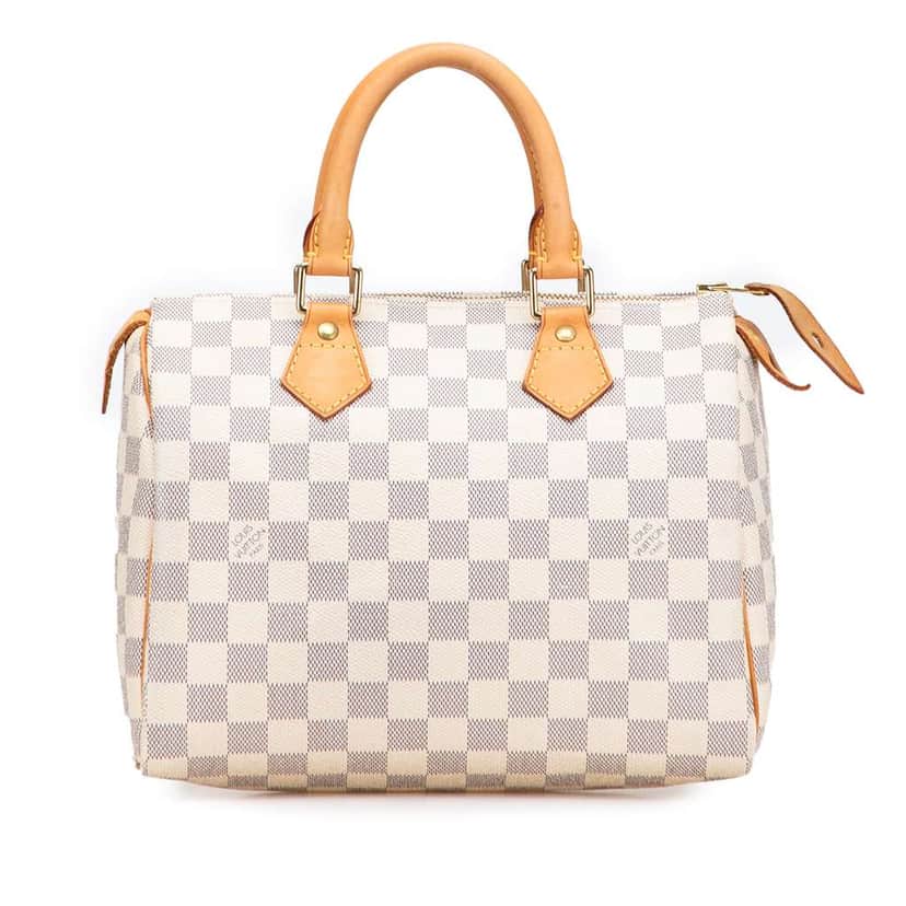 Louis Vuitton Damier Azur Speedy 25 White Good condition - Front View