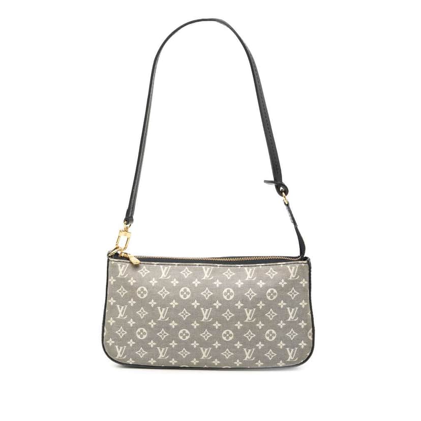 Louis Vuitton Monogram Idylle Pochette Accessories Grey Canvas Good condition - Front View