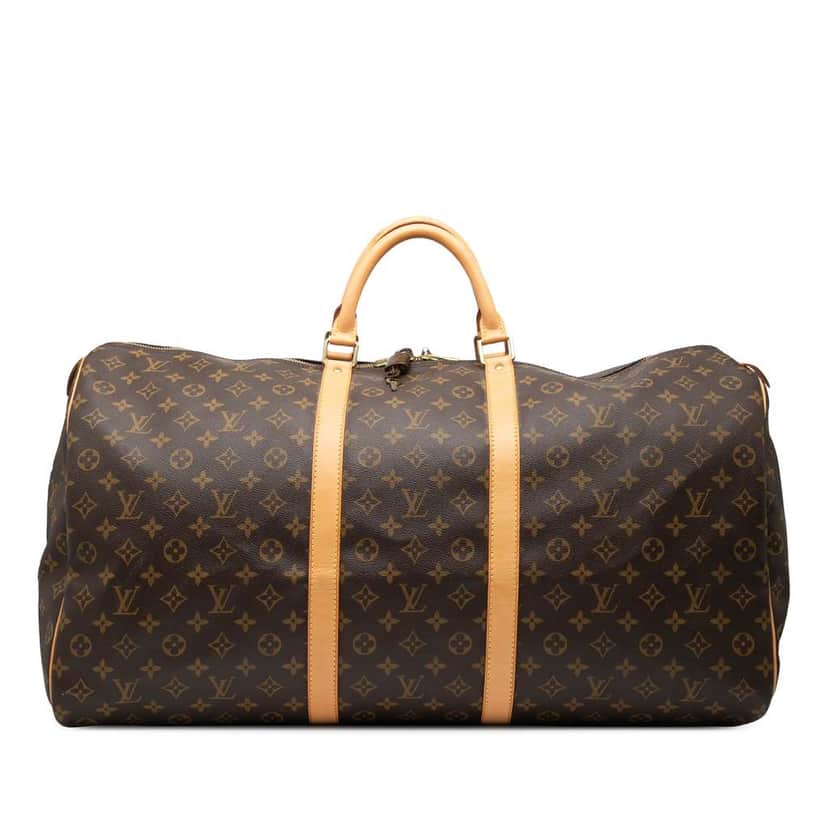 Louis Vuitton Monogram Keepall 60 Brown Good condition - Front View