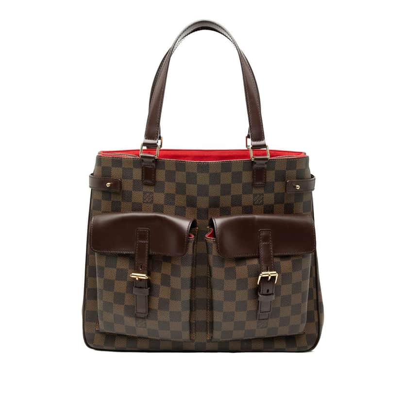 Louis Vuitton Damier Ebene Uzes Brown Good condition - Front View