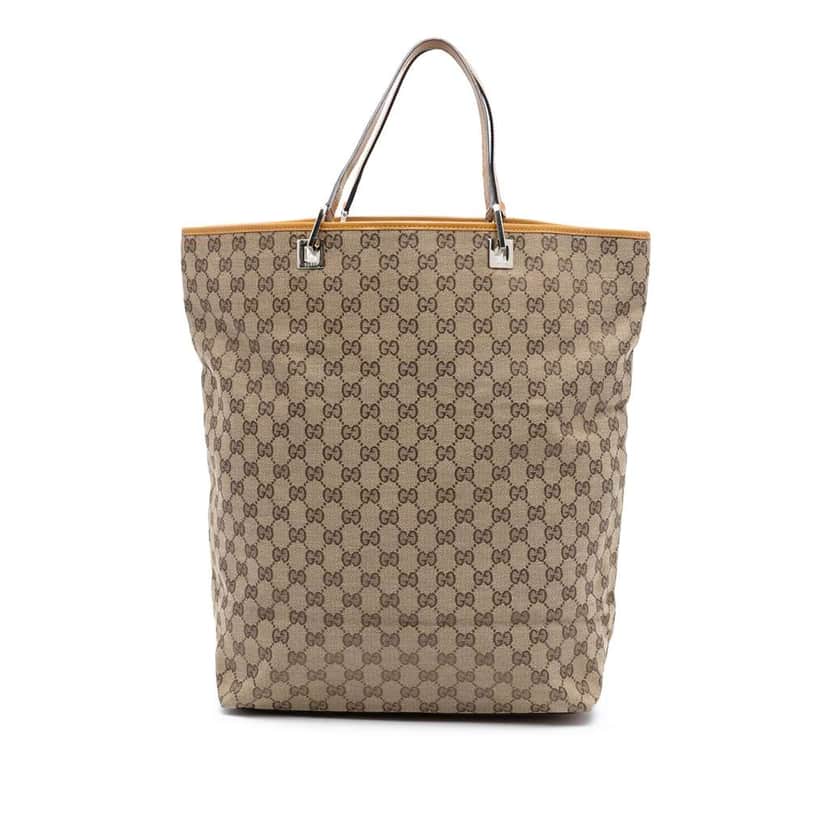 Gucci GG Canvas Tote Brown Canvas Good condition - Front View
