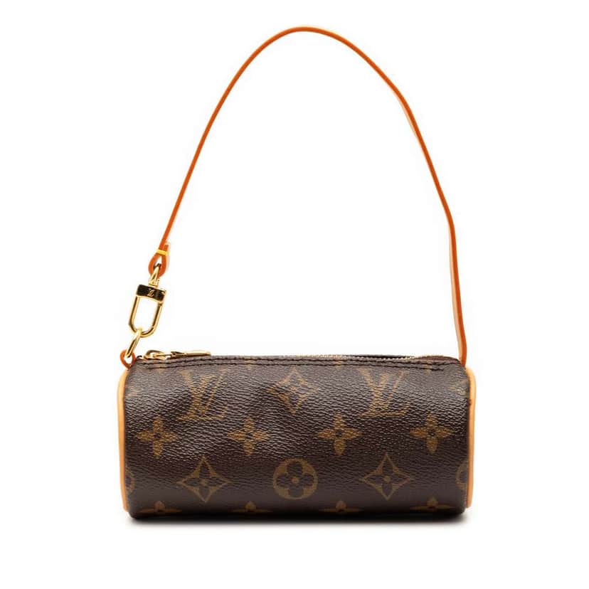 Louis Vuitton Monogram Papillon Pochette Brown Good condition - Front View