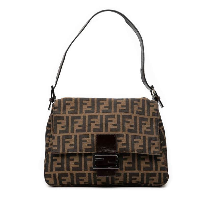 Fendi Zucca Canvas Mamma Forever Brown Canvas Good condition - Front View