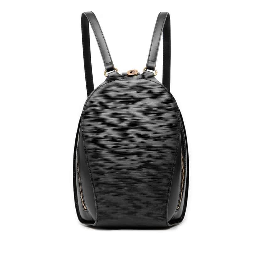 Louis Vuitton Epi Mabillon Black Leather Good condition - Front View