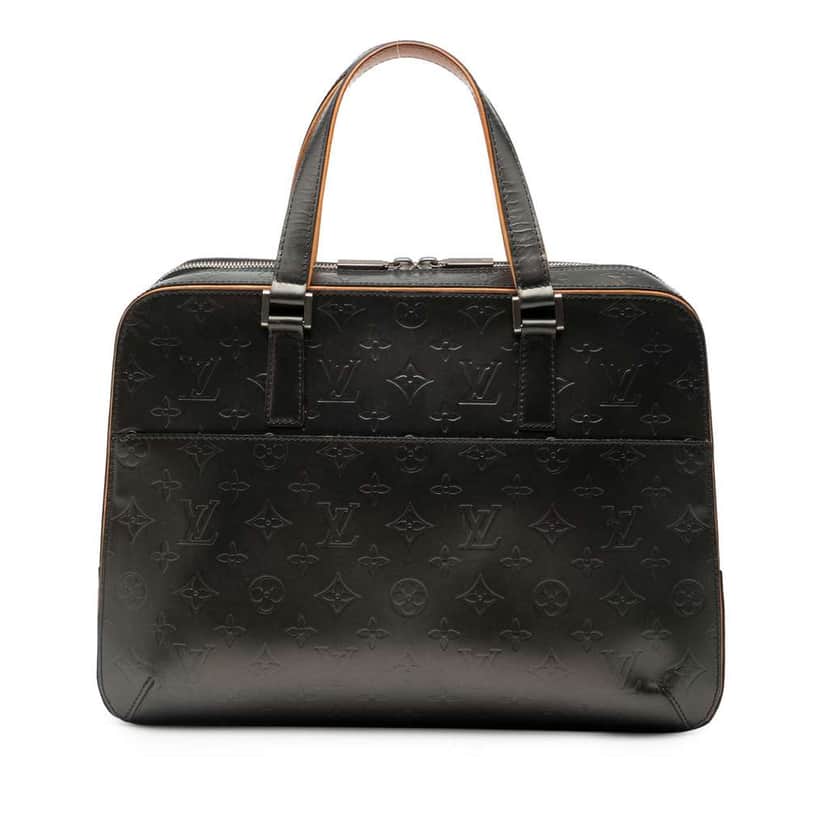 Louis Vuitton Monogram Mat Malden Grey Leather Good condition - Front View