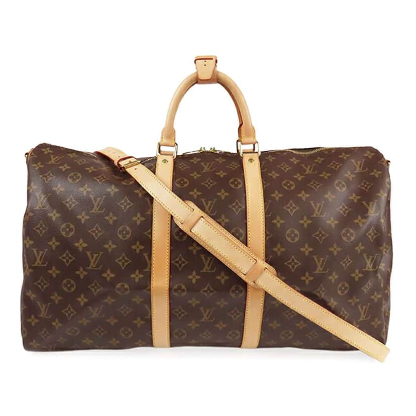 Louis Vuitton Monogram Keepall Bandouliere 55 Brown Good condition - Front View