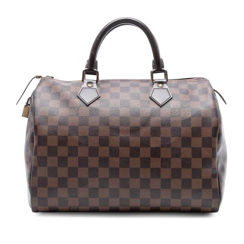 Louis Vuitton Damier Ebene Speedy 30 Brown Good condition - Front View