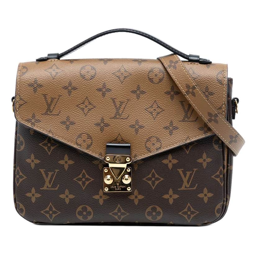 Louis Vuitton Monogram Reverse Pochette Metis Brown Good condition - Front View
