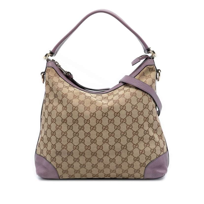 Gucci Small GG Canvas Miss GG Hobo Brown Canvas Good condition - Front View