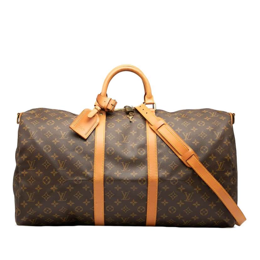 Louis Vuitton Monogram Keepall Bandouliere 55 Brown Good condition - Front View