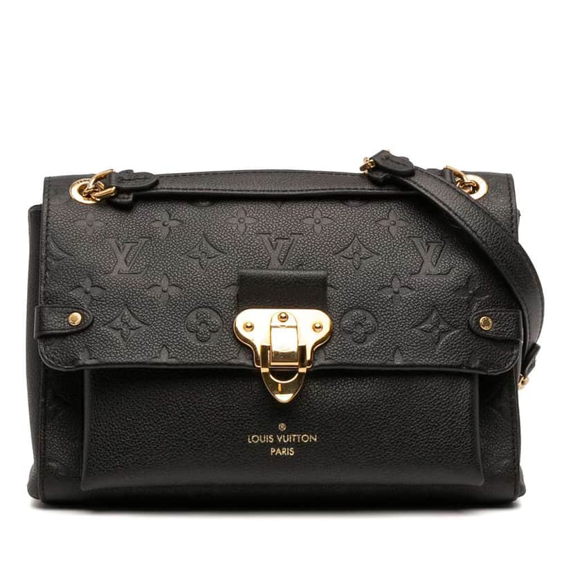 Louis Vuitton Monogram Empreinte Vavin PM Black Leather Good condition - Front View